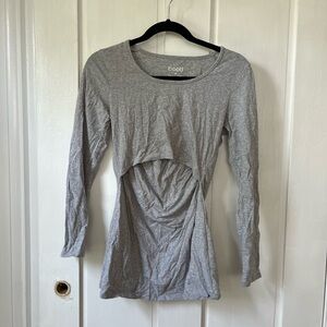 Long sleeve nursing shirt